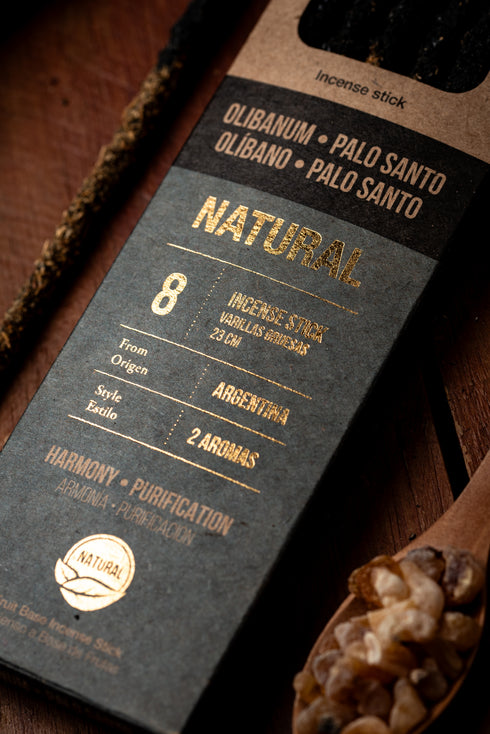 Sahumerio Natural Doble Olíbano Palo Santo